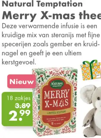 Gezond & Wel Natural Temptation Merry X-mas thee aanbieding