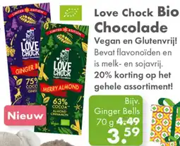 Gezond & Wel Love Chock Bio Chocolade aanbieding