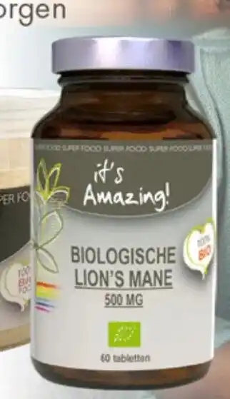 Gezond & Wel It's Amazing Biologische Lion's Mane aanbieding