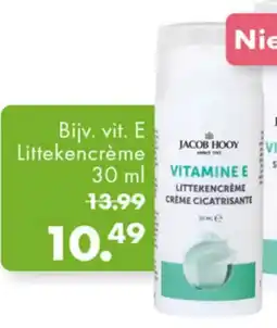 Gezond & Wel Jacob Hooy Vit. E Huidverzorging aanbieding