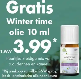 Gezond & Wel Winter time olie aanbieding