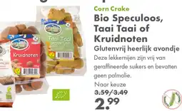 Gezond & Wel Corn Crake Bio Speculoos, Taai Taai of Kruidnoten aanbieding
