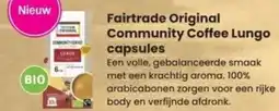 Albert Heijn Fairtrade Original Community Coffee Lungo capsules aanbieding