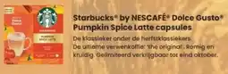 Albert Heijn Starbucks by NESCAFÉ Dolce Gusto Pumpkin Spice Latte capsules aanbieding