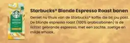 Albert Heijn Starbucks Blonde Espresso Roast bonen aanbieding