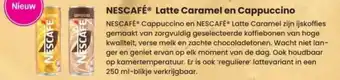 Albert Heijn NESCAFÉ Latte Caramel en Cappuccino aanbieding