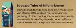 Albert Heijn Lavazza Tales of Milano bonen aanbieding