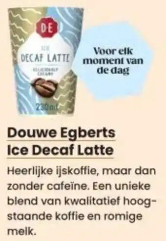 Albert Heijn Douwe Egberts Ice Decaf Latte aanbieding