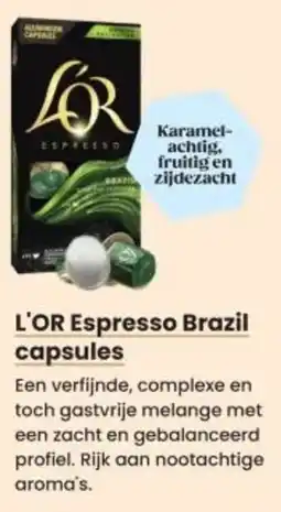 Albert Heijn L'OR Espresso Brazil capsules aanbieding