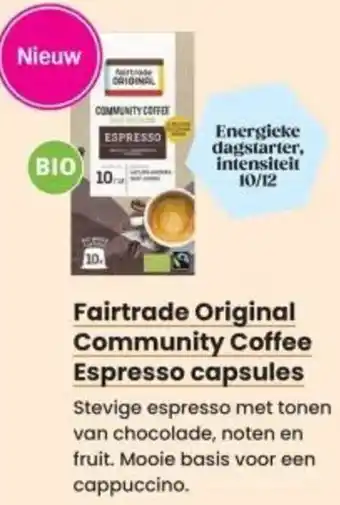 Albert Heijn Fairtrade Original Community Coffee Espresso capsules aanbieding