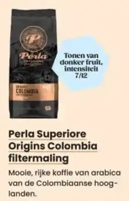 Albert Heijn Perla Superiore Origins Colombia filtermaling aanbieding