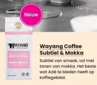 Albert Heijn Wayang Coffee Subtiel & Mokka aanbieding