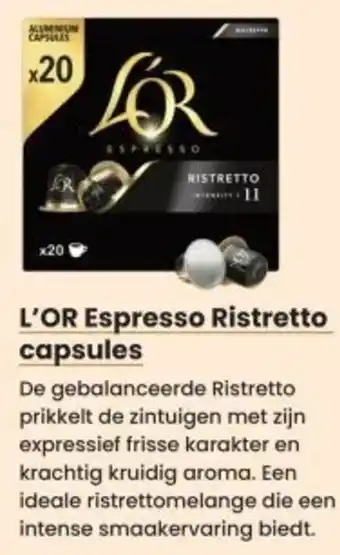 Albert Heijn L'OR Espresso Ristretto capsules aanbieding