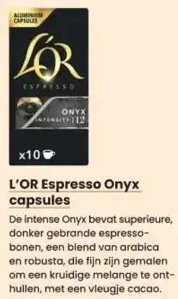 Albert Heijn L'OR Espresso Onyx capsules aanbieding