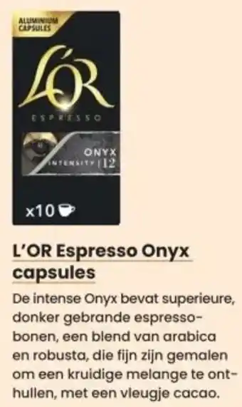 Albert Heijn L'OR Espresso Onyx capsules aanbieding