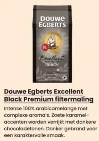 Albert Heijn Douwe Egberts Excellent Black Premium filtermaling aanbieding