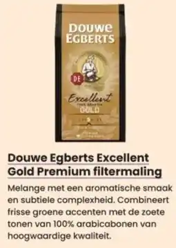 Albert Heijn Douwe Egberts Excellent Gold Premium filtermaling aanbieding