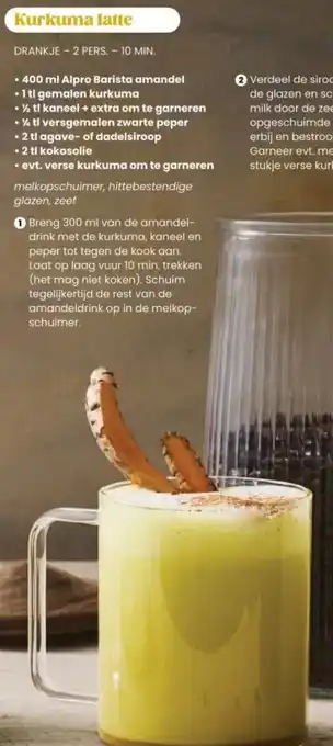 Albert Heijn Kurkuma latte aanbieding
