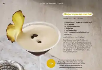 Albert Heijn Ginger espresso martini aanbieding