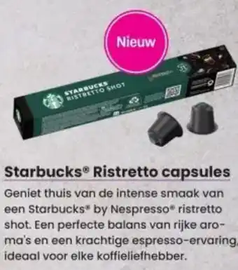 Albert Heijn Starbucks Ristretto capsules aanbieding