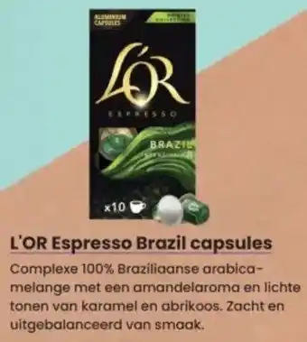 Albert Heijn L'OR Espresso Brazil capsules aanbieding