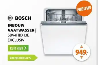 Expert Bosch SBV4HBX13E EXCLUSIV aanbieding