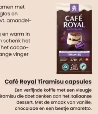 Albert Heijn Café Royal Tiramisu capsules aanbieding