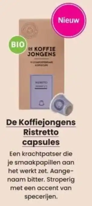 De Koffiejongens Ristretto capsules