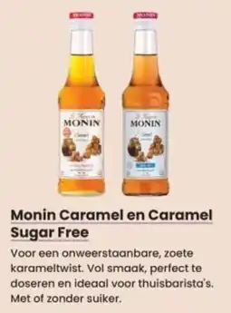 Albert Heijn Monin Caramel en Caramel Sugar Free aanbieding