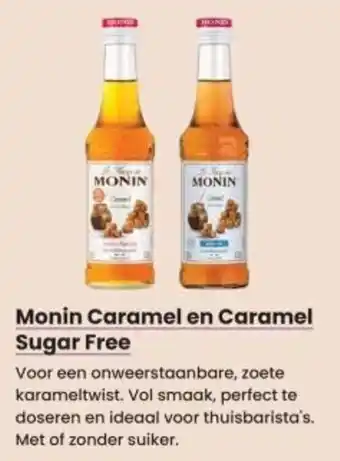 Albert Heijn Monin Caramel en Caramel Sugar Free aanbieding