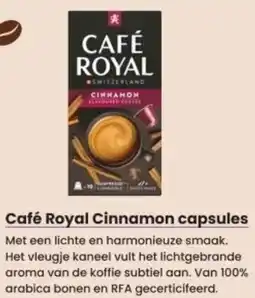 Albert Heijn Café Royal Cinnamon capsules aanbieding
