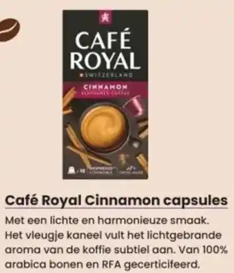 Albert Heijn Café Royal Cinnamon capsules aanbieding