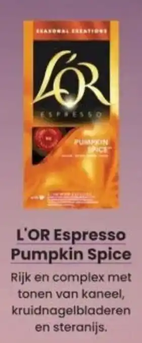 Albert Heijn L'OR Espresso Pumpkin Spice aanbieding