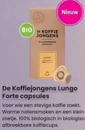Albert Heijn De Koffiejongens Lungo Forte capsules aanbieding