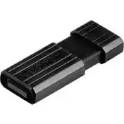 Amazon Verbatim PinStripe USB Drive - 32 GB, USB 2.0 praktische Stick, met schuif mechanisme, zwart aanbieding