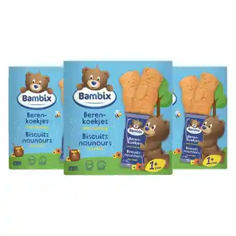 Plein.nl 3x Bambix Berenkoekjes Honing aanbieding