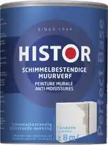 Praxis Histor - Muurverf - Perfect Base Schimmelbestendig - Wit - 2,5l aanbieding