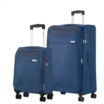ANWB Carryon Air Zachte Kofferset S+L Blauw aanbieding