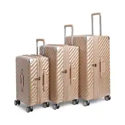 ANWB Carryon Trunk Luxe Kofferset 3-delig Champagne aanbieding