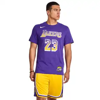 Foot Locker Nike NBA T-shirts Heren - Paars - Maat L - Katoen Jersey aanbieding