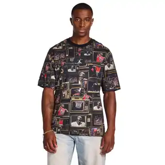 Foot Locker Jordan Brooklyn T-shirts Heren - Zwart - Maat XS - Katoen Jersey aanbieding