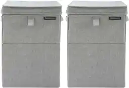 Coolblue Brabantia Wasboxen Grey Duo Pack aanbieding