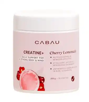 De Online Drogist Cabau Creatine+ Cherry Lemonade Poeder aanbieding