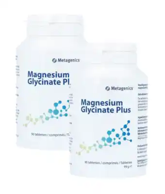 De Online Drogist Metagenics Magnesium Glycinate Plus Tabletten Duoverpakking aanbieding