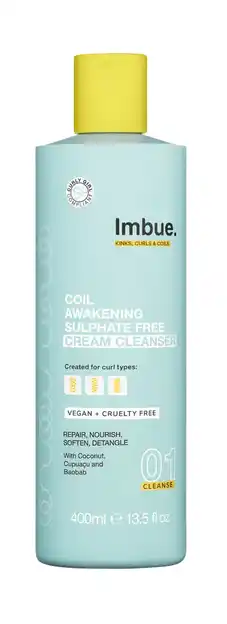 De Online Drogist Imbue. Coil Awakening Sulphate Free Cream Cleanser aanbieding