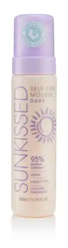 De Online Drogist Sunkissed Self Tan Mousse Dark aanbieding