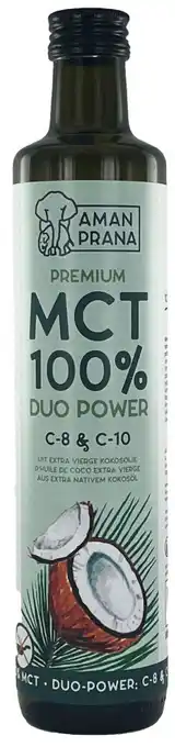 De Online Drogist Aman Prana Premium Mct 100% Extra Vierge Coconut Oil aanbieding