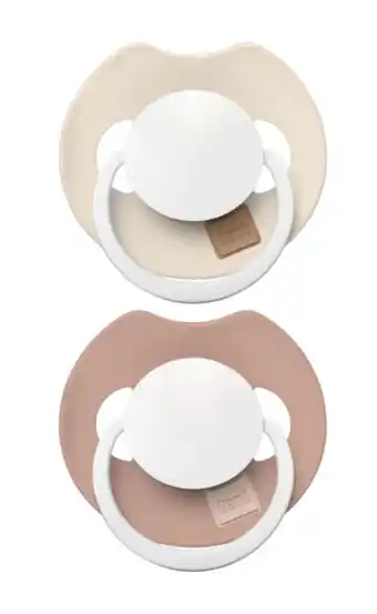 De Online Drogist Difrax LOVI Fopspeen Dynamisch 0-6 m Prime Glow Ivory Blush aanbieding