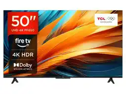 Lidl TCL 50 inch 4K Ultra HD LED Smart Fire TV aanbieding