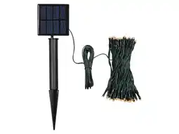 Lidl LIVARNO home LED-lichtsnoer op zonne-energie 100 LED's aanbieding